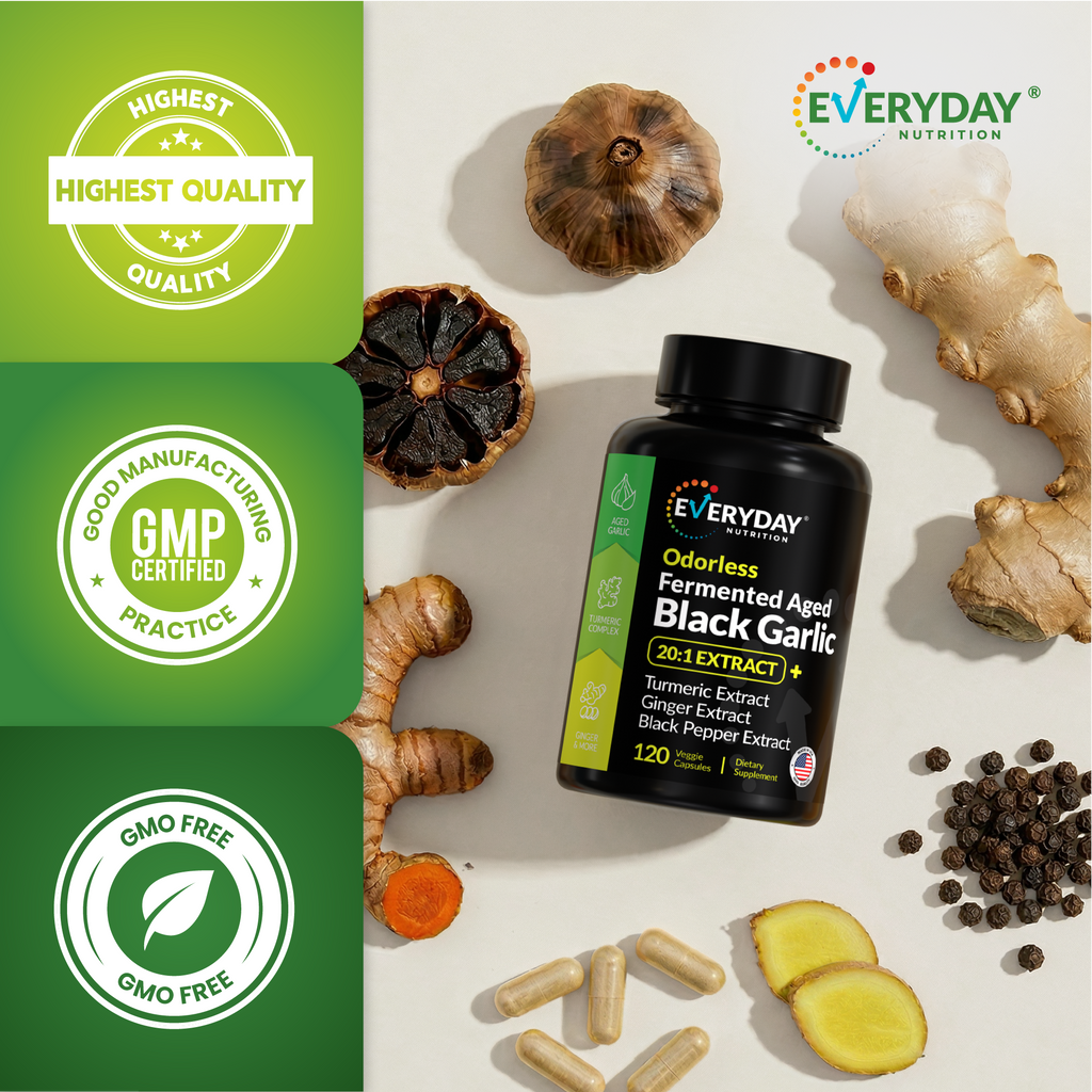 Odorless Fermented Aged Black Garlic
